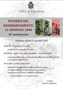 manifesto 70° 11 gennaio 1944