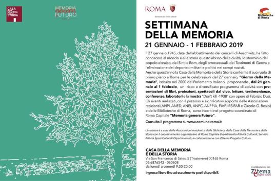 settimana della memoria