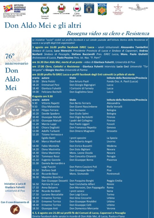 rassegna video, testimoni e autori